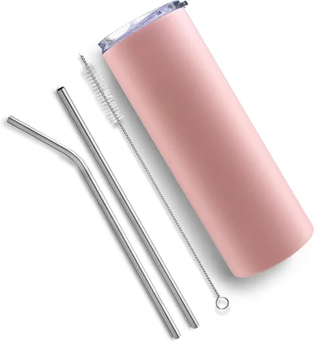 Vista 5 de Regalos de enfermera para mujeres, vaso personalizado para enfermera con nombre y especialidad, 20 onzas flacas, blanco, 8 diseños, con cepillo