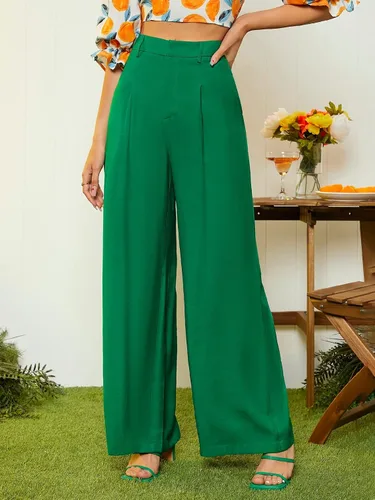 Vista 3 de Floerns womens Casual,palazzo,pleated