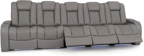 Vista 84 de Seatcraft Asientos de cine en casa Virtuoso LT Tawny Single reclinable Leonado