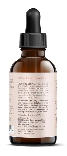 Vista 3 de Suero de vitamina C para la cara con ácido hialurónico, vitamina E, aloe vera y aceite de jojoba 2 fl oz