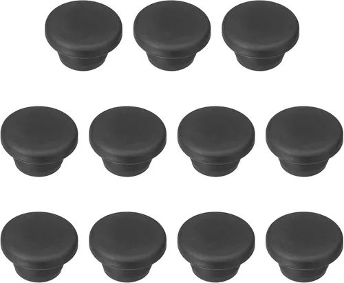 Vista 61 de MECCANIXITY - Tapones de silicona en forma de T (26mm, 1 pulgada de diámetro), color negro