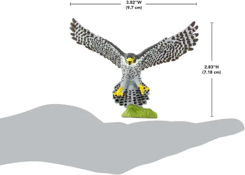 Vista 3 de Safari Ltd. Figura de halcón peregrino, figura detallada de plástico de 3.75 pulgadas, divertido juguete educativo para niños, niñas y niños a