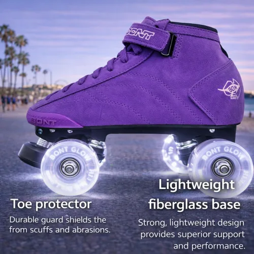 Vista 4 de Bont Patines Prostar Suede Profesionales Patines con Ruedas Led Luminosas - Interior y Exterior - Patines - Patines de ruedas