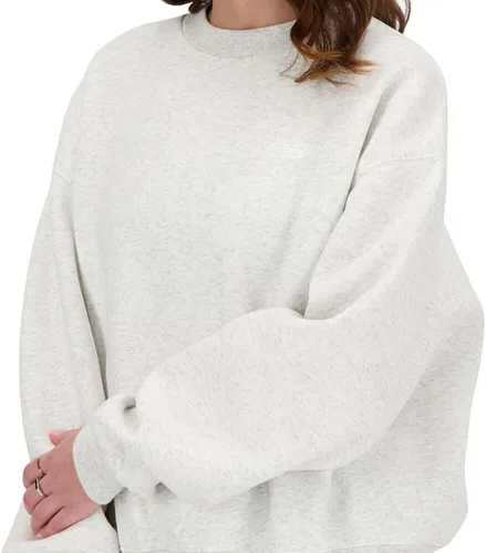 Vista 3 de New Balance Sudadera Sport Essentials de forro polar con cuello redondo para mujer