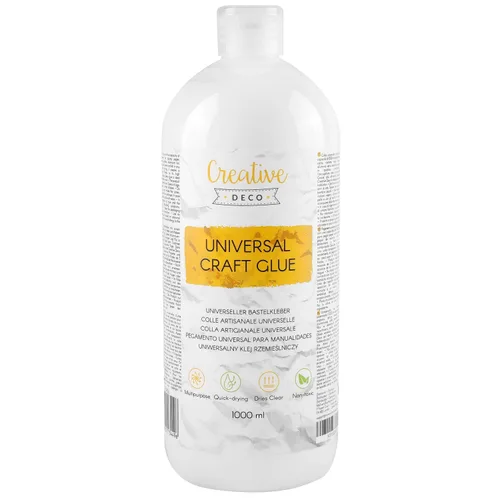 Vista 6 de Creative Deco PVA - Pegamento blanco para manualidades, 33.81 onzas, pegamento escolar se seca transparente, pegamento universal para papel, arte