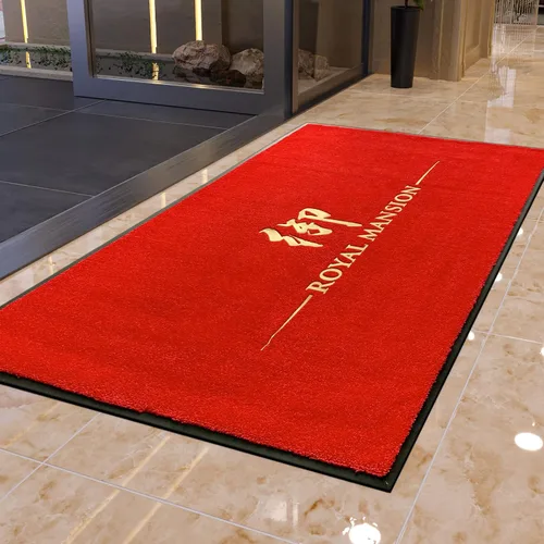 Vista 10 de Tapetes comerciales personalizados con logotipo personalizado, tapete de entrada grande, rascador de zapatos, tapete de entrada antideslizante