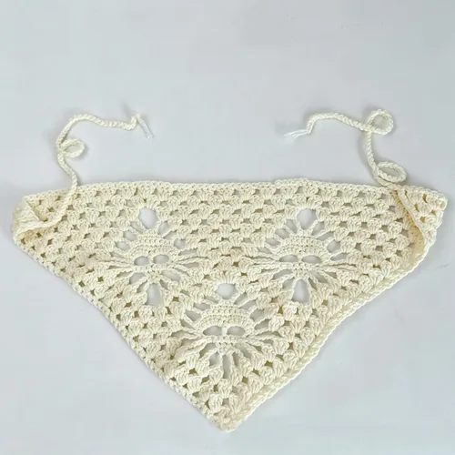 Vista 15 de hoyuwak Pañuelo para la cabeza de ganchillo, bandanas, diademas de corazón, bufanda, cubiertas para la cabeza, accesorios para el cabello rosa