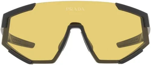 Vista 2 de Gafas de sol Prada Linea Rossa PS 4 WS DG004Q Goma negra, hule NegroAmarillo