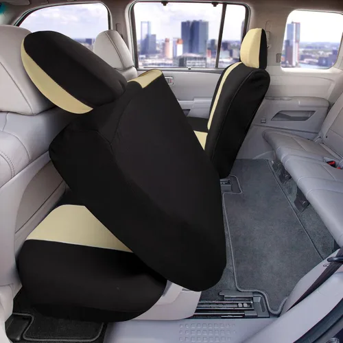 Vista 21 de FH Group Tres filas de 7 plazas, fundas de asiento modernistas de alta calidad, se adaptan a la mayoría de automóviles, camiones, SUV y camionetas