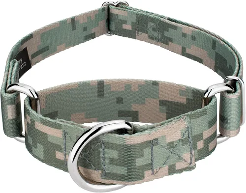 Vista 21 de Country Brook Petz - Collar de perro Martingala de camuflaje azul con diseño de camuflaje y diseños resistentes (1/2 pulgada, 2XS)