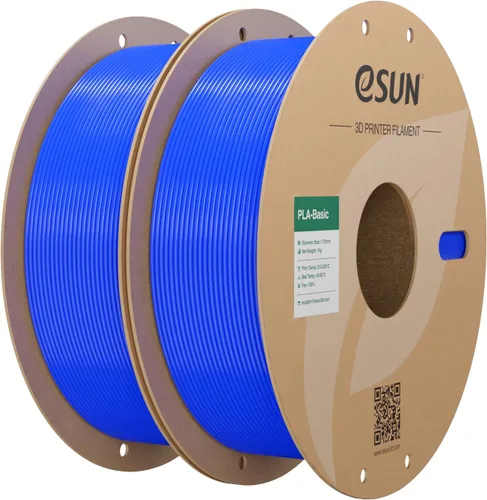 Vista 40 de eSUN Filamento PLA Basic de 0.07 in, naranja, carrete de 2.2 libras 1.anaranjado