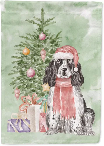 Vista 50 de Caroline's Treasures CK8213GF Bulldog Inglés #2 Regalos de Navidad y árbol de jardín Bandera de buzón Bandera decorativa para patio exterior, patio