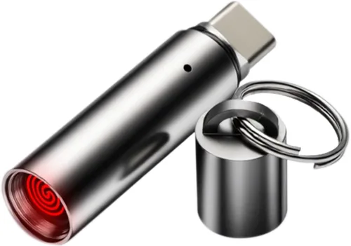 Vista 8 de Encendedor Eléctrico USB-C. Resistente al Viento y al Agua. Alimentado por Teléfono o Banco de Energía, mini, Ligero, Activado al Conectarse a una