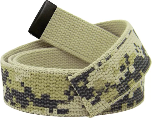 Vista 14 de Build A Belt Cinturón de tela militar de repuesto de 1.25 pulgadas de ancho con punta negra
