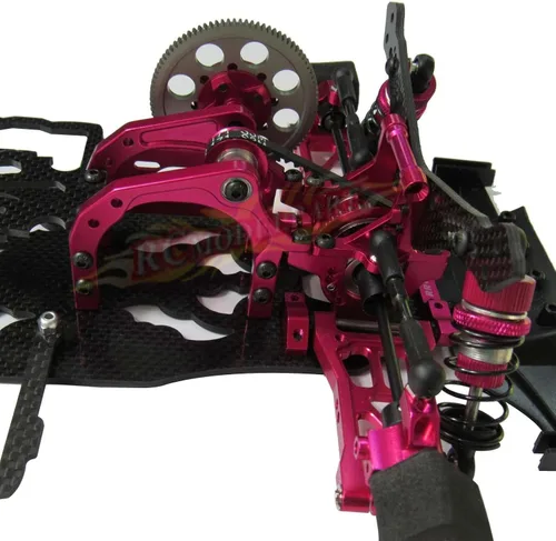Vista 4 de 1/10 aleación y chasis de carbono Sakura D4 RWD Drift Kit de carrocería de coche #KIT-D4RWD