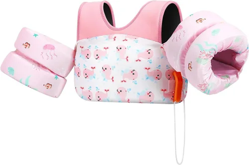 Vista 26 de HeySplash Swim Vest for Kids, Puddle Float Jumper with Safety Buckle