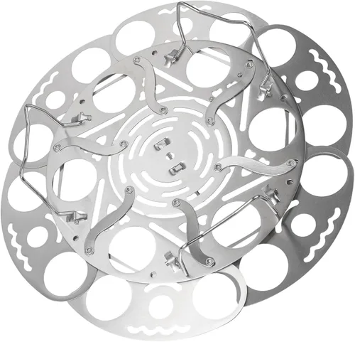 Vista 9 de Adjustable Steamer Basket Stainless Steel, Expandable Vegetable Rack with Telescopic Design, Foldable Food Steamer Insert for Pressure Cooker Pots
