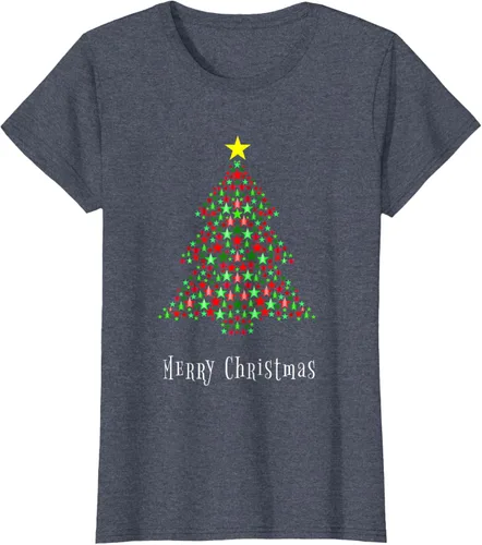 Vista 58 de Celebración del árbol de Navidad - Feliz Navidad - Camiseta de Navidad