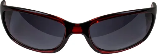 Vista 2 de AlterImage Boardwalk Fashion - Lentes de sol retro para mujer, montura roja envolvente con lentes ahumados degradados, rojo (Red-Smoke)