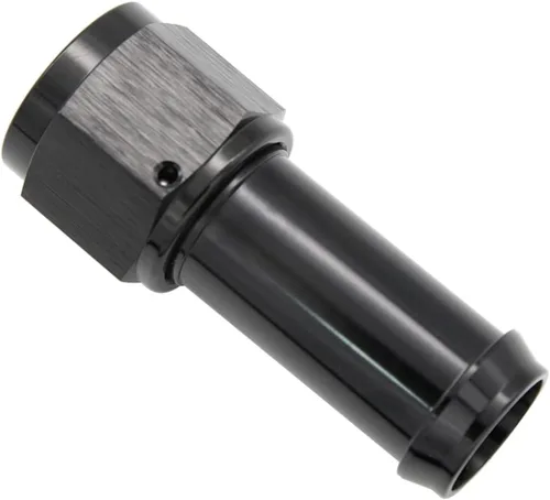 Vista 8 de Recta 6AN hembra giratoria a 1/4 "empuje en manguera adaptador de montaje de púas aluminio negro
