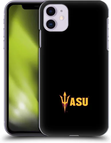 Vista 9 de Head Case Designs Officially Licensed Arizona State University ASU Banner Hard Back Case Compatible with Apple iPhone 11