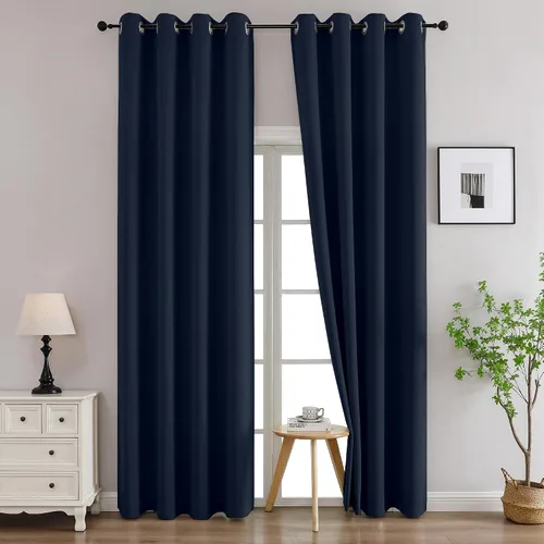Vista 81 de Simplebrand Juego de 2 paneles de cenefa aguamarina para ventana de cocina de 14 pulgadas de largo, cortinas de oscurecimiento de habitación