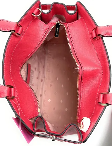 Vista 6 de Kate Spade New York Staci - Bolso de cuero Saffiano mediano sandía Sandía
