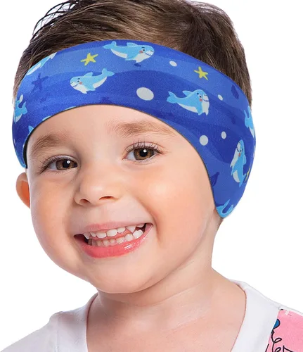 Vista 14 de MoKo Diadema de natación para niños y adultos, linda diadema Swinmmers para mantener el agua fuera, impermeable, banda de protección para los oídos