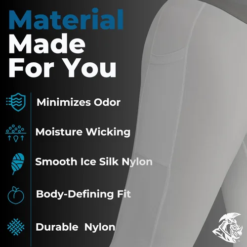 Vista 6 de Real Men D Pouch - Pantalones de compresión para hombre, leggings para hombre, pantalones de yoga, medias, capa base para hombres clima frío