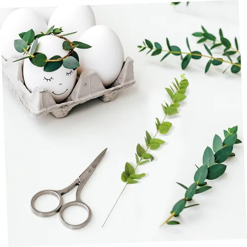 Vista 9 de 5 plantas verdes artificiales de imitación de hojas decorativas Zamioculcas para el hogar Navidad