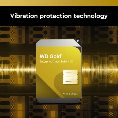 Vista 5 de Western Digital Disco duro interno de clase empresarial WD Gold de 2 TB - 7200 RPM, SATA 6 Gb/s, caché de 128 MB, 3.5" - WD2005FBYZ