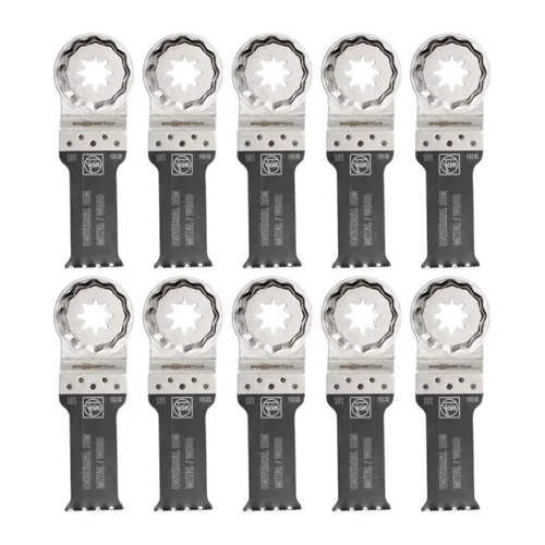 Vista 10 de Fein Starlock E-Cut - Hoja de sierra universal de corte de precisión para madera, yeso y plásticos, bimetálica con dientes ondulados universales