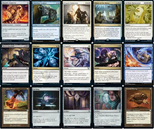 Vista 4 de Elite Commander Urza Artifacts Deck – Esper – Azul Negro Blanco – EDH – Urza, Artificio Jefe – 100 cartas – Magic The Gathering Deck – Muy fuerte