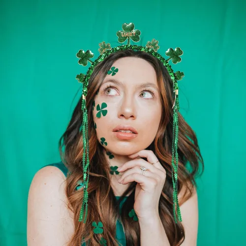 Vista 57 de MOLOCH Diadema de Navidad con lazo de Navidad, diadema de borla roja y verde, diadema de carnaval, disfraz de Navidad, accesorios para el cabello