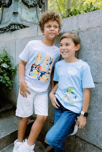 Vista 4 de Bluey Paquete de 2 camisetas para niños pequeños a niños pequeños