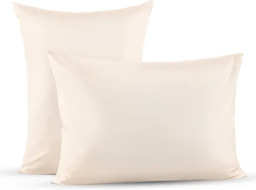 Vista 20 de Superity Linen Fundas de almohada de tamaño estándar, paquete de 2 unidades, 100% algodón suave y cómodo, color negro
