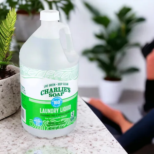 Vista 9 de Charlie's Soap Detergente líquido para ropa sin fragancia, 160 cargas (128 onzas, 1 paquete)