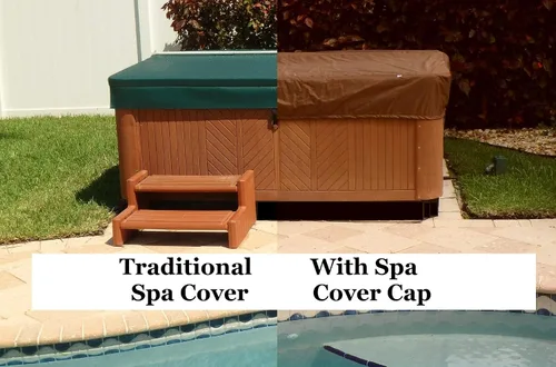 Vista 2 de BeyondNice Tapa resistente para bañera de hidromasaje y spa, 95 x 95 pulgadas, impermeable, poliéster 600D, hebillas ajustables de liberación rápida
