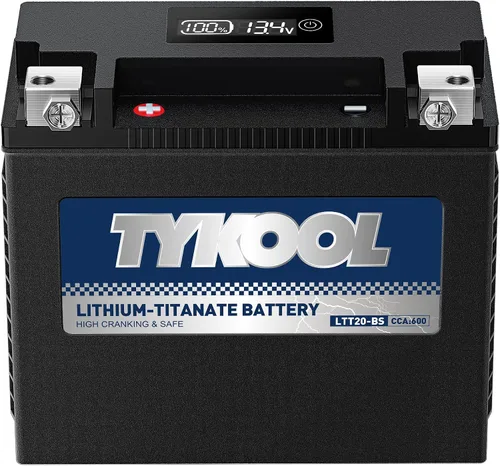 Vista 12 de TYKOOL YTZ5S - Batería de litio para motocicleta, 12,8 V, 3 Ah, 180 CCA LiFePO4, batería para deportes de motor para ATV, UTV, motos de nieve, moto