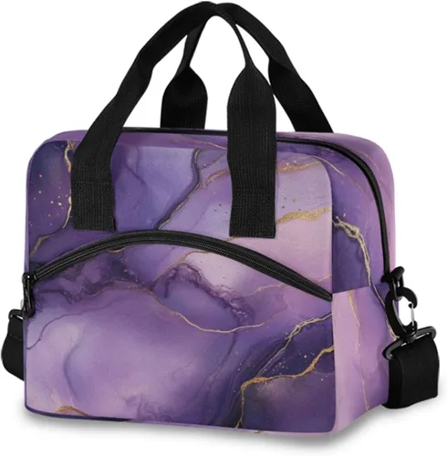 Vista 12 de Bolsas de almuerzo de alpaca con llama para mujer, con plantas tropicales, cactus, bolsa de almuerzo, resistente al agua, térmica, hielera