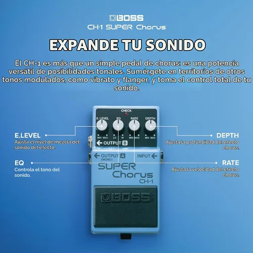 Vista 5 de Boss CH-1 Super Chorus estéreo