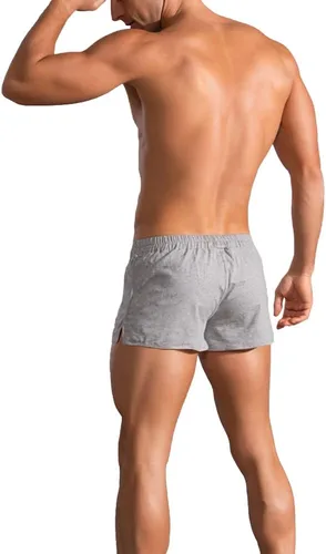 Vista 2 de palglg Pantalones cortos de culturismo para hombre con cierre de cordón de entrepierna de 3 pulgadas de algodón