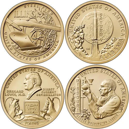 Vista 8 de 2018 D - 2025 D Mint First 29 Coins of American Innovation Dollars Uncirculated