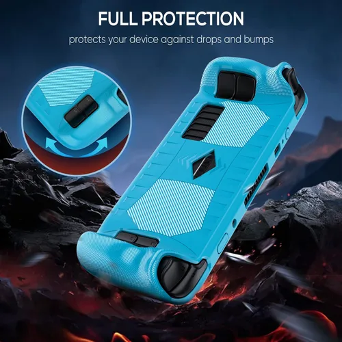 Vista 2 de YUANHOT - Funda protectora mejorada para cubierta de vapor con protector de pantalla, kit de accesorios de cubierta protectora de TPU suave