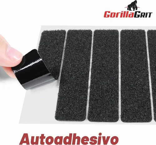 Vista 4 de Tiras de cinta autoadhesivas de gancho y bucle, correas de 1 x 4 pulgadas de ancho, cierre de cinta adhesiva resistente, 15 tiras (negro)