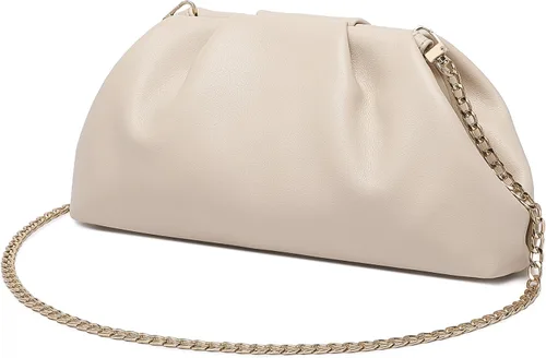 Vista 8 de Bolsos de mano de cuero PU suave para mujer Bolso de noche elegante y lujoso formal