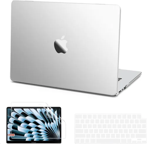 Vista 12 de B BELK Funda compatible con MacBook Air de 15 pulgadas 2026 2025 2024 2023 M5 M4 M3 M2 A3448 A3241 A3114 A2941 Pantalla de retina líquida, carcasa