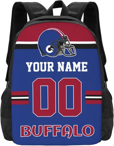 Vista 25 de Mochila de estilo de fútbol personalizado Mochila personalizada con nombre y número Mochilas personalizadas de alta capacidad bolsa regalos, Arizona