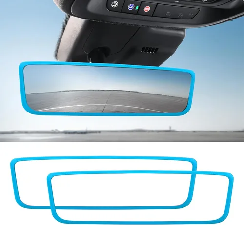Vista 14 de Ohleats Marco Protector para Espejo Retrovisor de Coche, Funda de Protección de Borde de Espejo Retrovisor de Silicona Compatible con Modelo 3