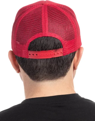 Vista 4 de Beaches of Florida - Sombrero de camionero salvavidas rojo y blanco, sombrero de béisbol floridano para hombres y mujeres